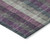 10' X 14' Plum Eggplant And Gray Plaid Washable Indoor Outdoor Area Rug