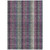 10' X 14' Plum Eggplant And Gray Plaid Washable Indoor Outdoor Area Rug