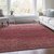 8' X 10' Red And Blush Ombre Washable Indoor Outdoor Area Rug