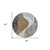 8' Gray Charcoal And Brown Round Abstract Washable Indoor Outdoor Area Rug