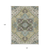 10' X 14' Beige Green And Brown Oriental Washable Indoor Outdoor Area Rug