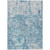10' X 14' Teal Blue And Ivory Abstract Washable Indoor Outdoor Area Rug Transitional Style - Teal Blue, Ivory Color