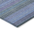 10' X 14' Blue and Green Striped Washable Non Skid Indoor Outdoor Area Rug