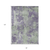 8' X 10' Purple And Green Abstract Washable Indoor Outdoor Area Rug