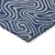 8' X 10' Navy Blue And Gray Abstract Washable Indoor Outdoor Area Rug
