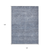 10' X 14' Sky Blue And Ivory Abstract Washable Indoor Outdoor Area Rug