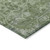 8' Fern Green Round Oriental Washable Indoor Outdoor Area Rug