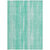 10' X 14' Aqua Teal Blue And Ivory Botanical Leaves Washable Indoor Outdoor Area Rug