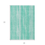 10' X 14' Aqua Teal Blue And Ivory Botanical Leaves Washable Indoor Outdoor Area Rug