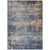 9' X 12' Denim Blue And Tan Abstract Washable Indoor Outdoor Area Rug