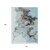 10' X 14' Teal Blue Gold And Gray Abstract Washable Indoor Outdoor Area Rug