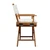 23" Natural Solid Wood Outdoor Folding Director Chair with Cream Cushion