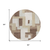8' Brown Ivory And Taupe Round Geometric Washable Indoor Outdoor Area Rug