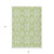 8' X 10' Artichoke Green And Ivory Trellis Washable Indoor Outdoor Area Rug
