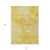8' X 10' Gold And Yellow Nautical Washable Indoor Outdoor Area Rug