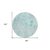 8' Aqua Teal Blue And Ivory Round Floral Washable Indoor Outdoor Area Rug