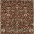 10' X 14' Brown Tan And Red Floral Washable Indoor Outdoor Area Rug