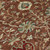 10' X 14' Brown Tan And Red Floral Washable Indoor Outdoor Area Rug