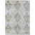 9' X 12' Gray Geometric Washable Non Skid Indoor Outdoor Area Rug - Gray