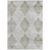 9' X 12' Gray Geometric Washable Non Skid Indoor Outdoor Area Rug