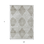 9' X 12' Gray Geometric Washable Non Skid Indoor Outdoor Area Rug