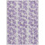 10' X 14' Lilac And Ivory Abstract Washable Indoor Outdoor Area Rug