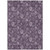 8' X 10' Plum Purple And Lavender Floral Washable Indoor Outdoor Area Rug