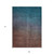 9' X 12' Teal Blue Chocolate And Charcoal Ombre Washable Indoor Outdoor Area Rug