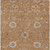 10' X 14' Copper Ivory And Black Floral Washable Indoor Outdoor Area Rug