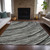10' X 14' Taupe Charcoal And Ivory Abstract Washable Indoor Outdoor Area Rug