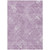 9' X 12' Lavender Purple And Ivory Geometric Washable Indoor Outdoor Area Rug