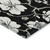 9' X 12' Black Ivory And Gray Floral Washable Indoor Outdoor Area Rug