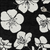 9' X 12' Black Ivory And Gray Floral Washable Indoor Outdoor Area Rug