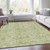 9' X 12' Sage And Mint Green Floral Washable Indoor Outdoor Area Rug - Sage, Mint Green