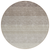 8' Brown And Ivory Round Ombre Washable Indoor Outdoor Area Rug
