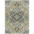 3' X 5' Beige Green And Brown Oriental Washable Indoor Outdoor Area Rug
