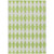 5' X 8' Lime Green And Ivory Geometric Washable Indoor Outdoor Area Rug