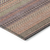 3' X 5' Orange Striped Washable Non Skid Indoor Outdoor Area Rug