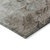 3' X 5' Denim Blue Taupe And Ivory Abstract Washable Indoor Outdoor Area Rug