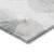 8' Ivory Blue And Gray Abstract Washable Indoor Outdoor Runner Rug - Ivory, Blue, Gray