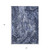 5' X 8' Navy Blue And Gray Abstract Washable Indoor Outdoor Area Rug