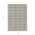 3' X 5' Gray Ivory And Brown Geometric Washable Indoor Outdoor Area Rug