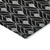 5' X 8' Black And Ivory Geometric Washable Indoor Outdoor Area Rug Transitional Style - Black, Ivory Color