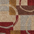 5' X 8' Wheat And Burgundy Geometric Washable Indoor Outdoor Area Rug