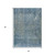 5' X 8' Blue And Ivory Abstract Washable Indoor Outdoor Area Rug