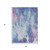 5' X 8' Blue Peach And Sky Blue Abstract Washable Indoor Outdoor Area Rug