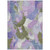 5' X 8' Lavender Ivory And Sage Abstract Washable Indoor Outdoor Area Rug