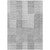 3' X 5' Silver Gray And Ivory Striped Washable Indoor Outdoor Area Rug