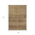 5' X 8' Khaki And Beige Geometric Washable Indoor Outdoor Area Rug - Khaki, Beige