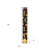 72" Black Gold And Orange Solid Wood Floral Bouquet Happy Fall Porch Sign
